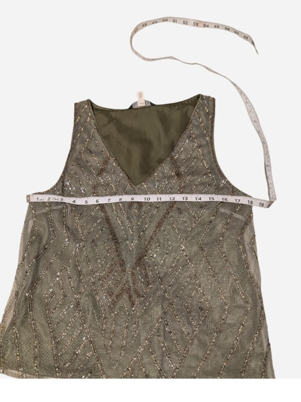 Lauren   Ralph Lauren beaded mesh sleeveless blouses Size 10 - Picture 4 of 9